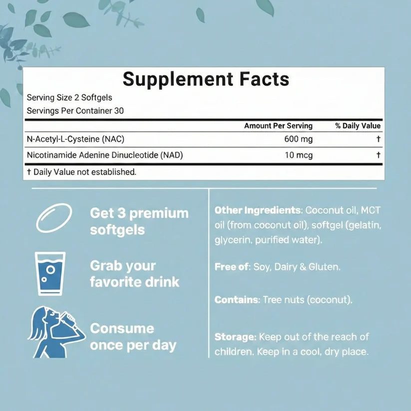 Cellvian NAC600 + NAD+ Complex